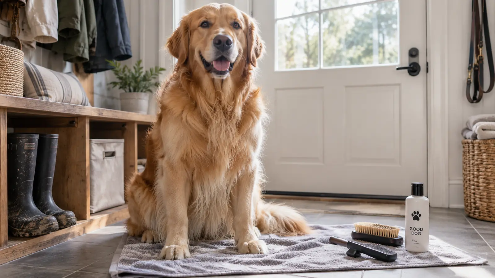 How to Stop Dog Shedding With a Deshedding Brush